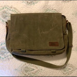 L.L. Bean Waxed Canvas Messenger Bag